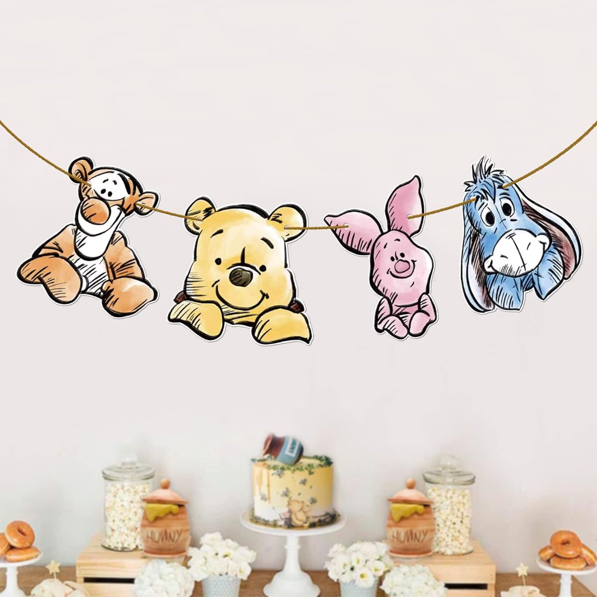 Winnie the Pooh Banner Winnie the Pooh Baby Shower Decorations Pooh Birthday Banner Winnie the Pooh Party Supplies Winnie the Pooh Theme Party Favors