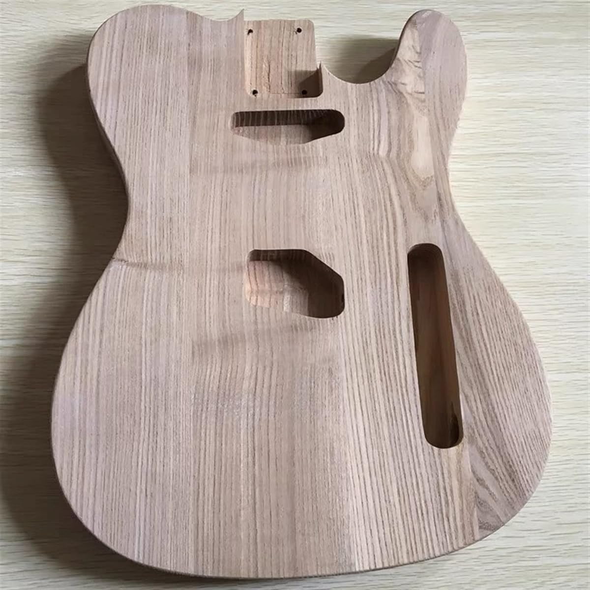 Guitar Body Unfinished Handmade Material of Unfinished Ash Wood Electric Guitar Body TL DIY.Guitar Kit (Color : 02)