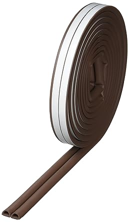 Nitoms Airtight Packing for Doors and Windows D Type Brown 6mm x 9mm x 6m G0103 60 rolls