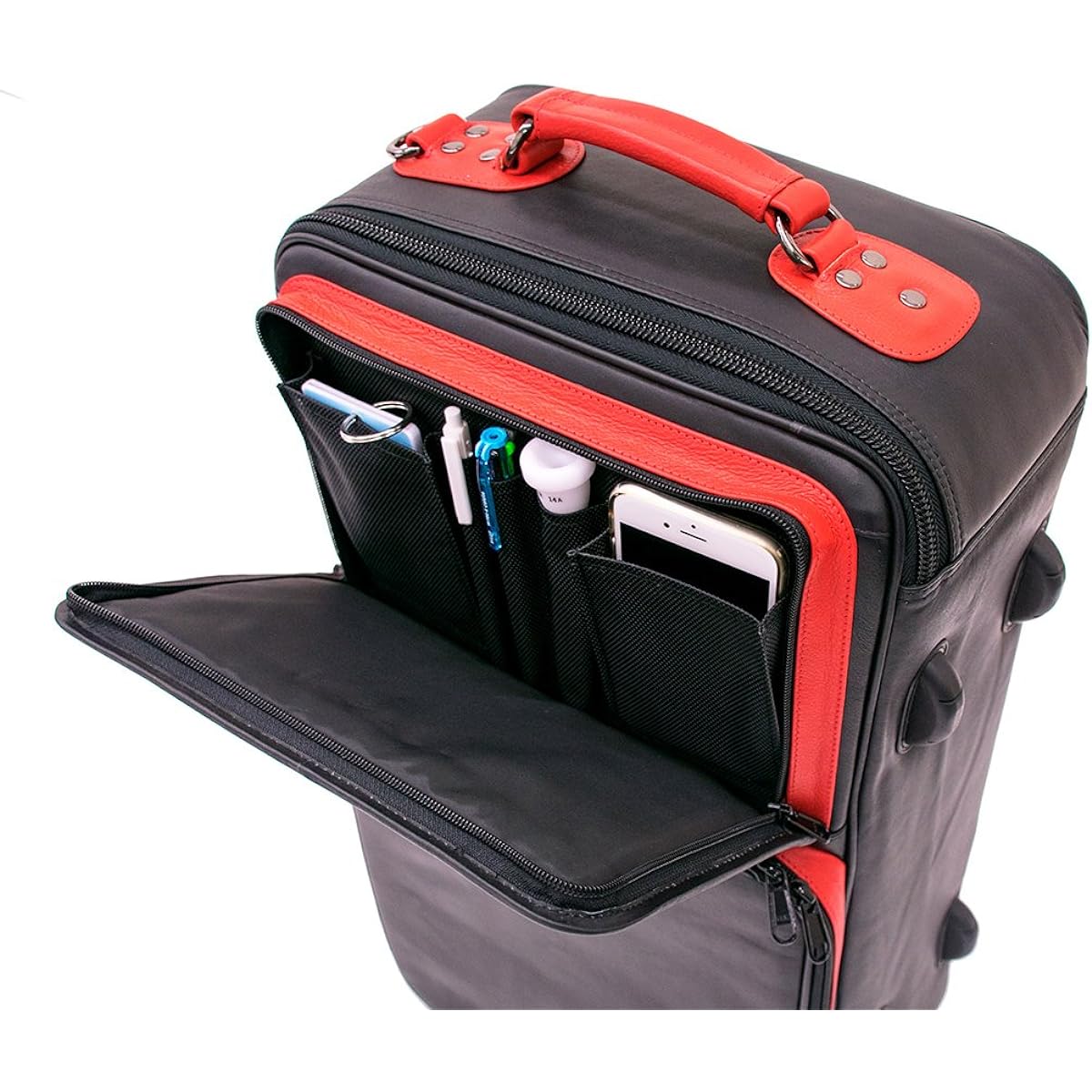 Back BACH compact gig bag for trumpet triple black nylon & red leather