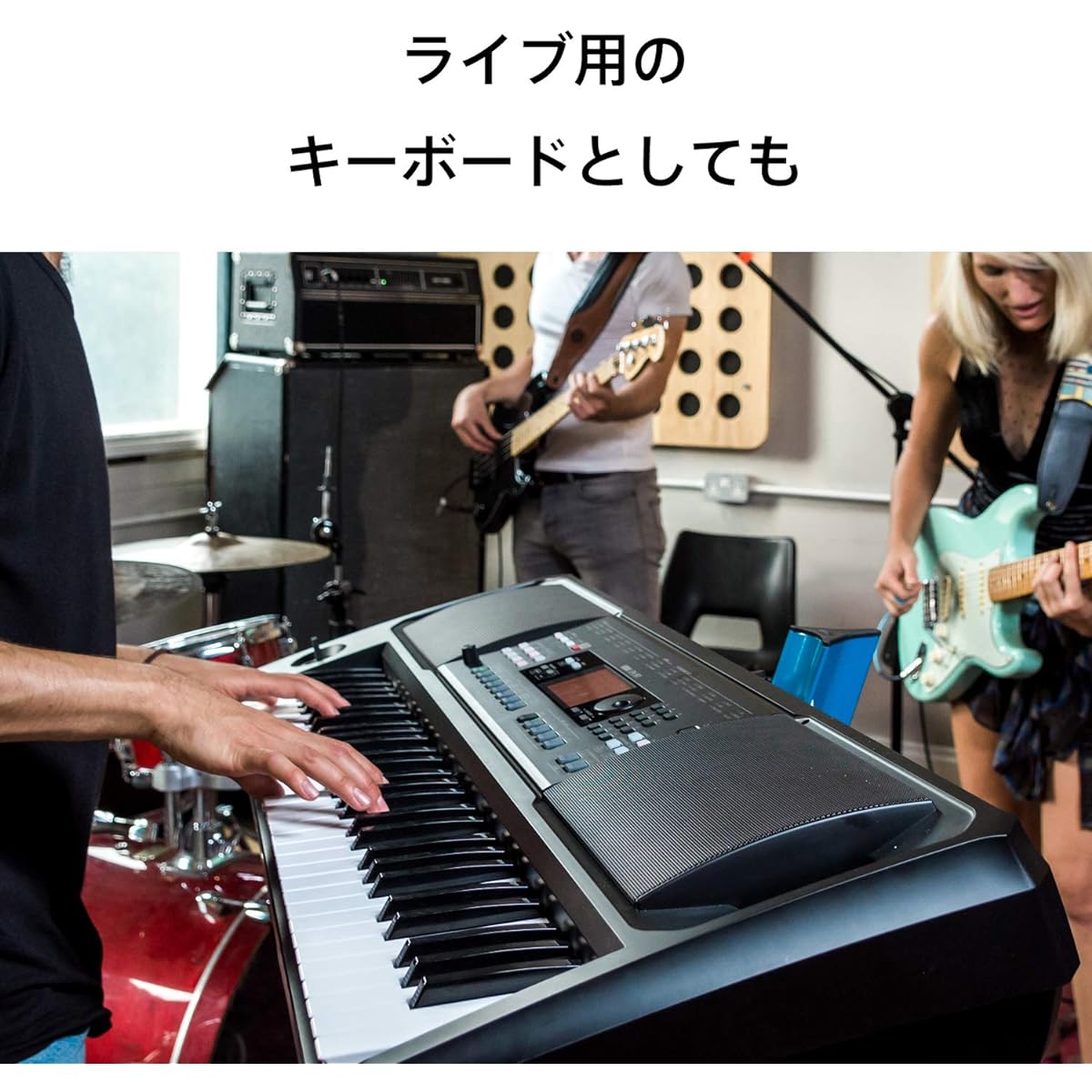 KORG Entertainer Keyboard EK-50 with built-in speaker, home practice, outdoor performance, cafe live, automatic accompaniment, improvisation, battery powered, music stand/adapter included