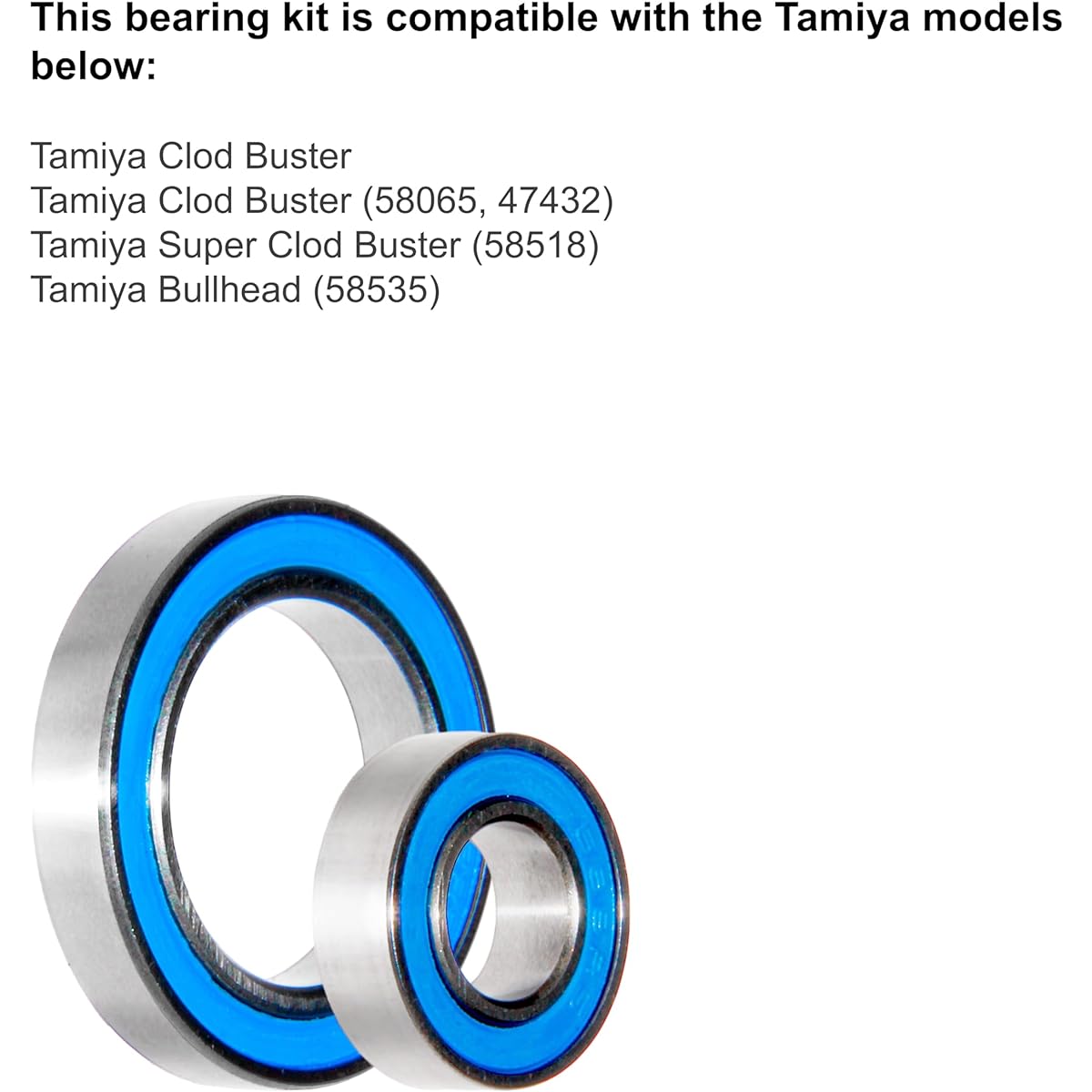 Winter Evening - Tamiya Super Clod Buster Replacement - Sealed Bearing Kit