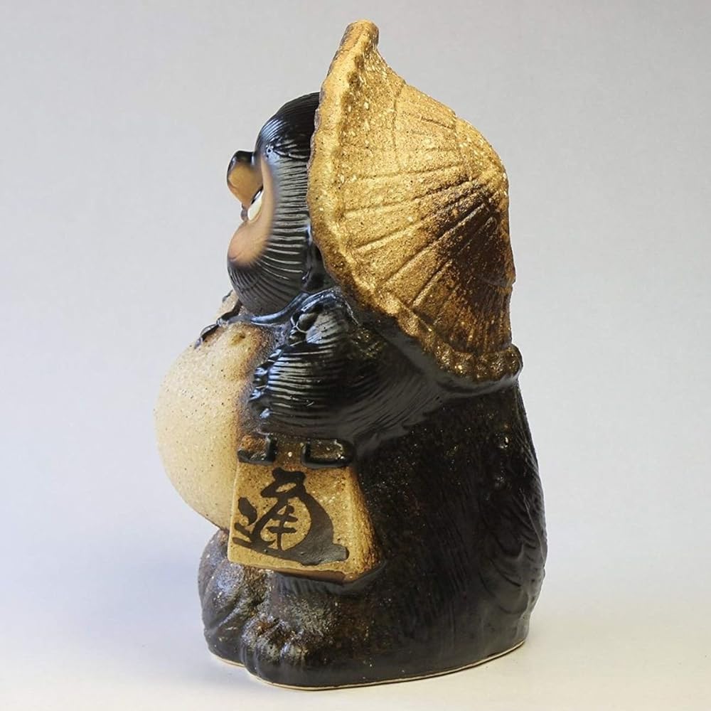 CtoC JAPAN Select Shigaraki Yaki Tanuki Ornament SA17-11 Pottery Width 26.5cm x Depth 19cm x Height 31cm Lucky Tanuki Old Shigaraki Style No. 10 Stylish Pottery 4510542199668