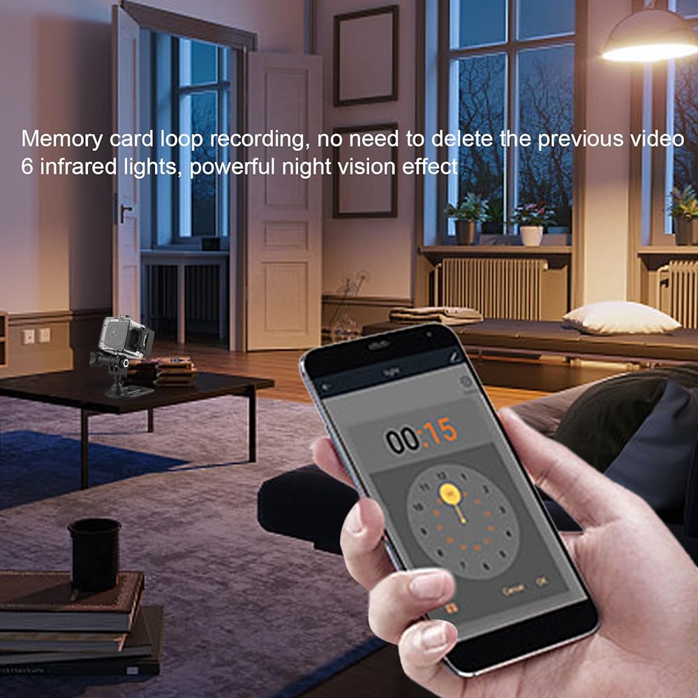 FASW Sports Camera, Small WiFi Automatic Connection Real-time Video Transmission Ultra HD Action Camera for Vlogging