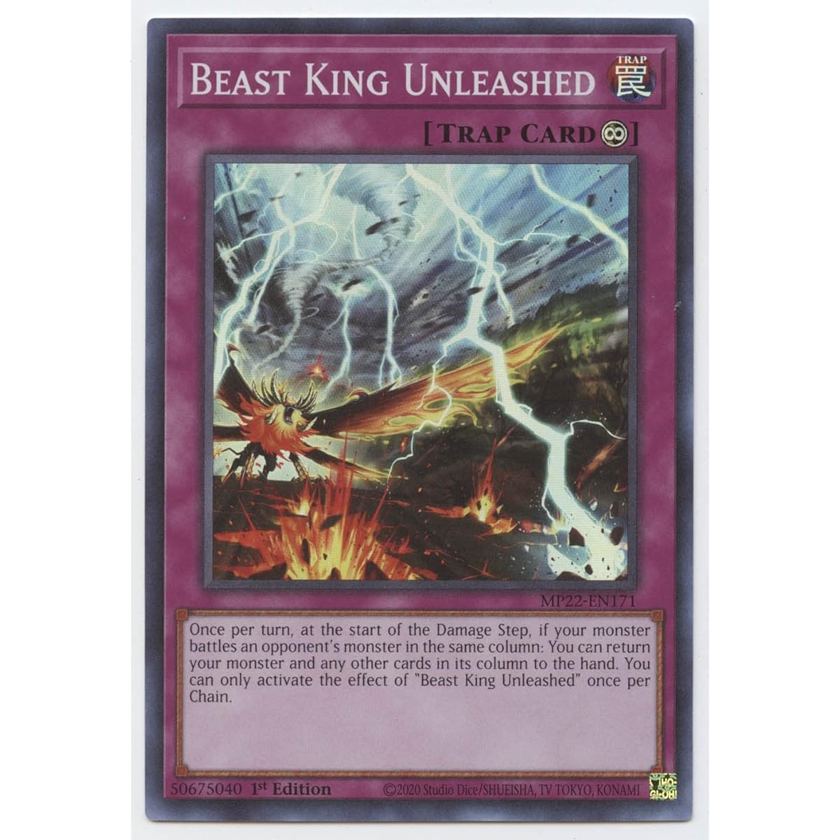 Beast King Unleashed - MP22-EN171 - Super Rare - 1st Edition.