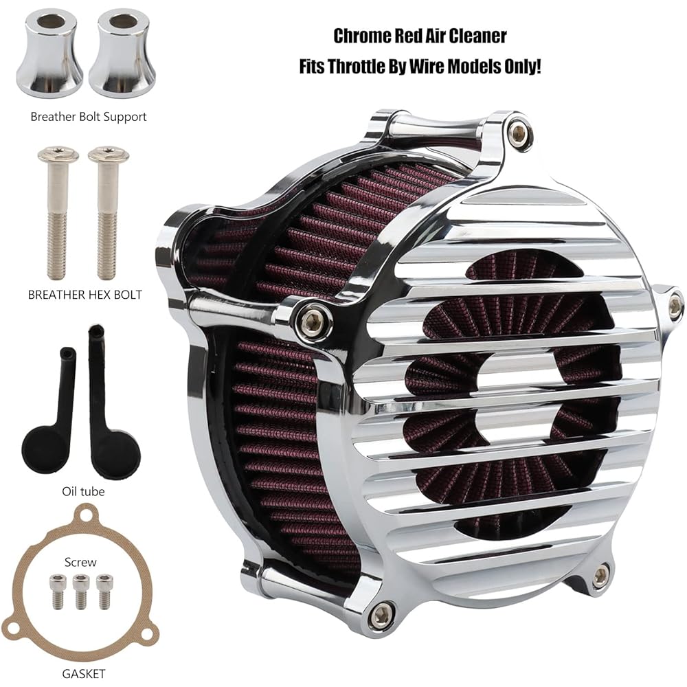 Air Cleaner Air Intake Filter Kit Harley 2017-2023 Touring Road Glide Road King Street Glide Electra Glide Trike 18-2023 Softail Fat Boy Street Bob FXDR 114