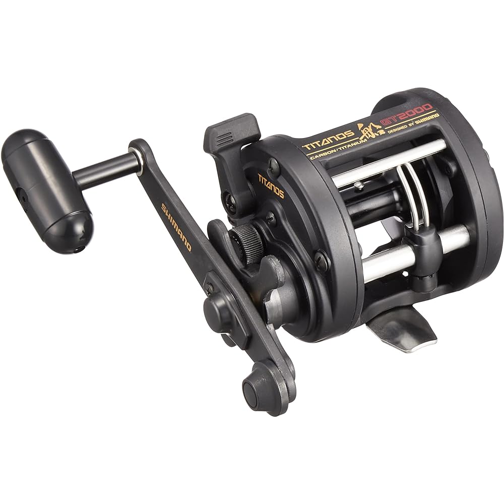 SHIMANO Boat/Hand-wound Reel Double Axis Titanos Boat GT2000/GT3000 Right Handle Round Basic Model