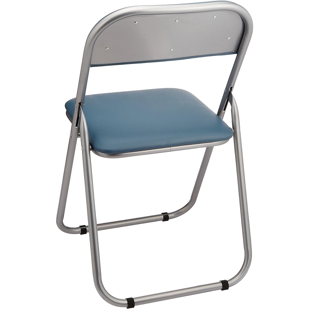 Nakabayashi Desk Chair Folding Pipe Chair Blue CX-201B