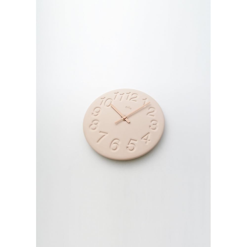 Lemnos Wall Clock Analog Diatomite Clock Pink LC11-08 PK Lemnos