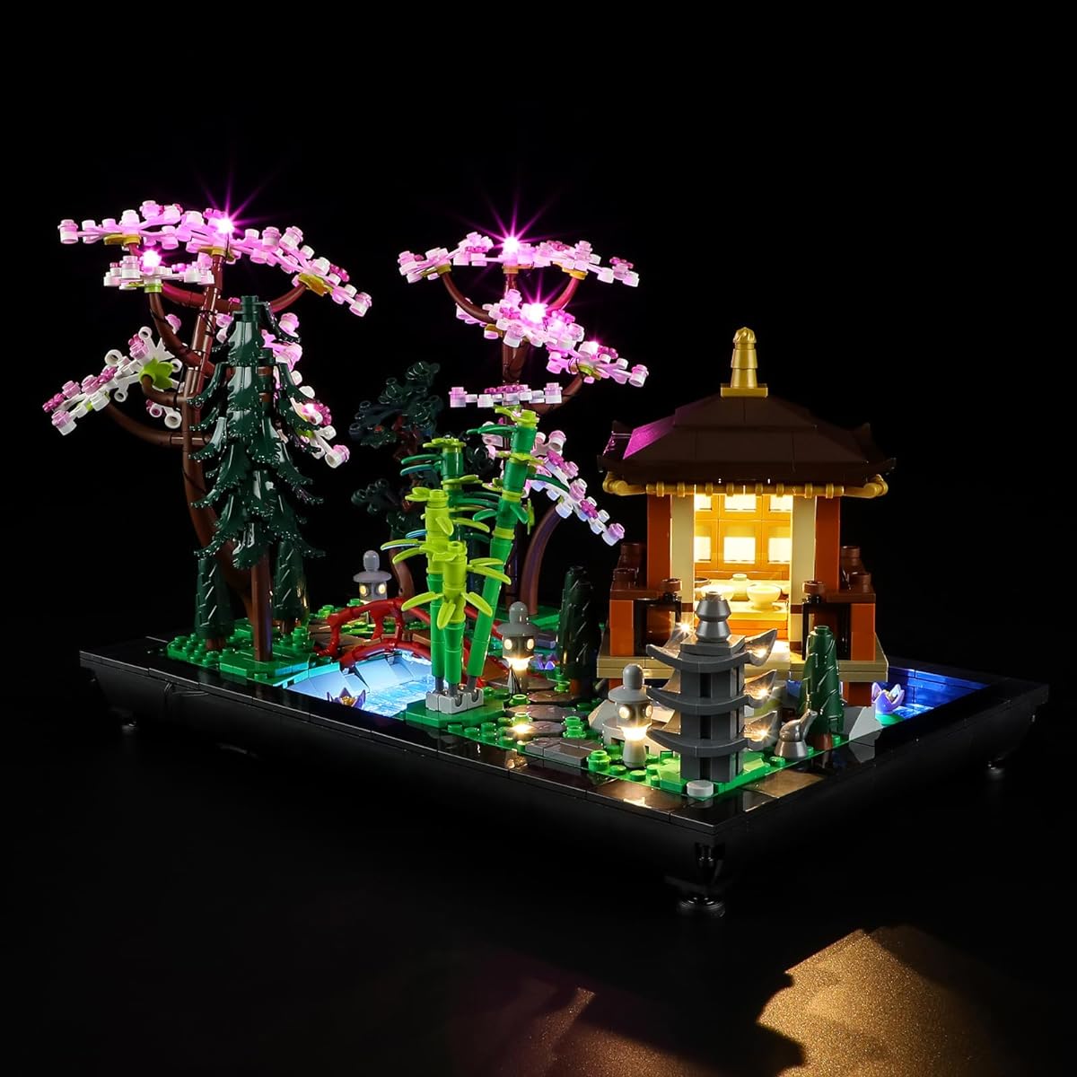 Light Tail Lights for Lego-10315 Tranquil-Garden - LED Lighting Kit Compatible with Lego Building Blocks Model - Model Set Not Included