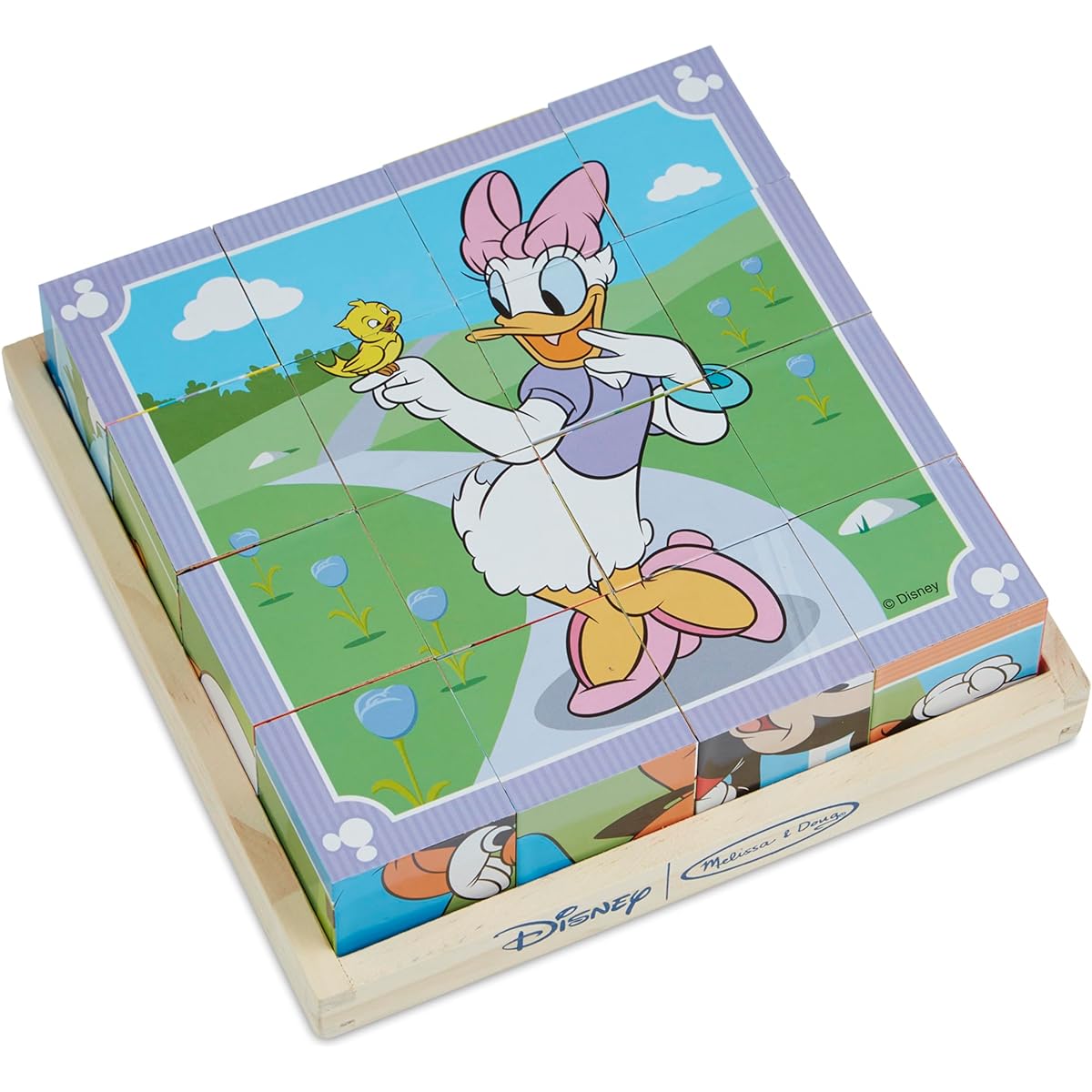 Melissa & Doug Disney Mickey Mouse Wooden Cube Puzzle