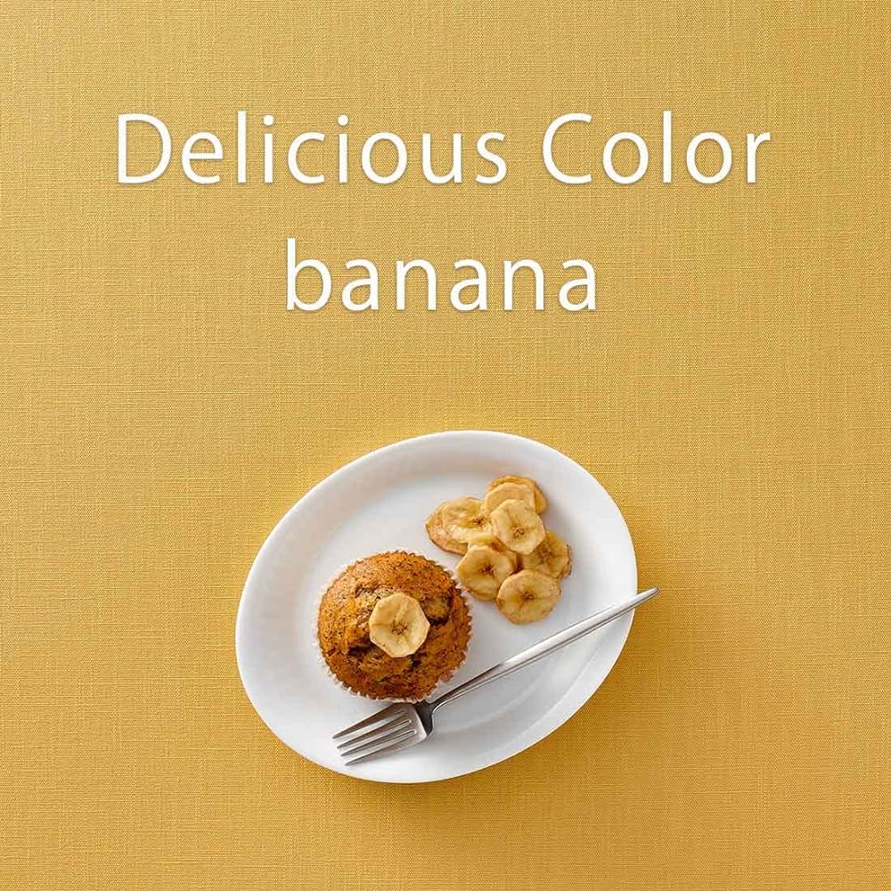 Blooming Nakanishi Table Cloth Delicious Color (Banana (Yellow) / 130 x 230 cm) For 6 People Water Repellent Rectangle Plain Machine Washable (Water Repellent Finished/Made in Japan) 400230-0001-37