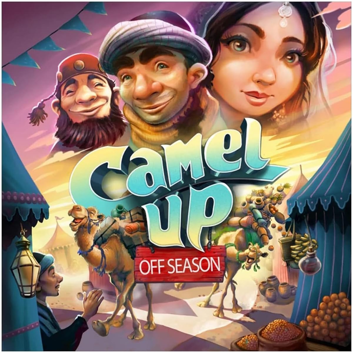 Camel Up Off Season Board Game by Pretzel Games Strategy Board Game Dice Game Family Board Game for Adults and Kids Ages 8+ 3-5 Players Average Play Time 30-45 minutes