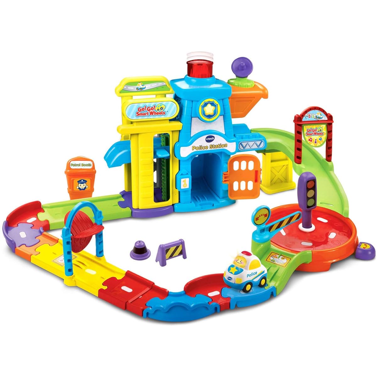 VTech Toys Educational Toys 1-5 Years Old Overseas Go! Go! Smart Wheels Car Toy Police Car Lights & Sounds Alphabet ABC English Birthday Christmas Gift
