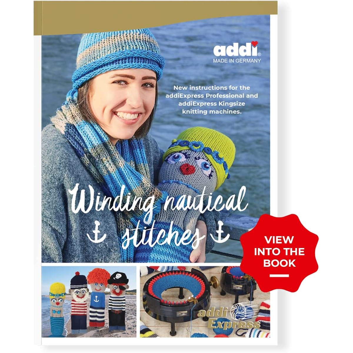 Rolled Nautical Stitch: New Instructions for addiExpress Professional and addiExpress Kingsize Knitting Machines