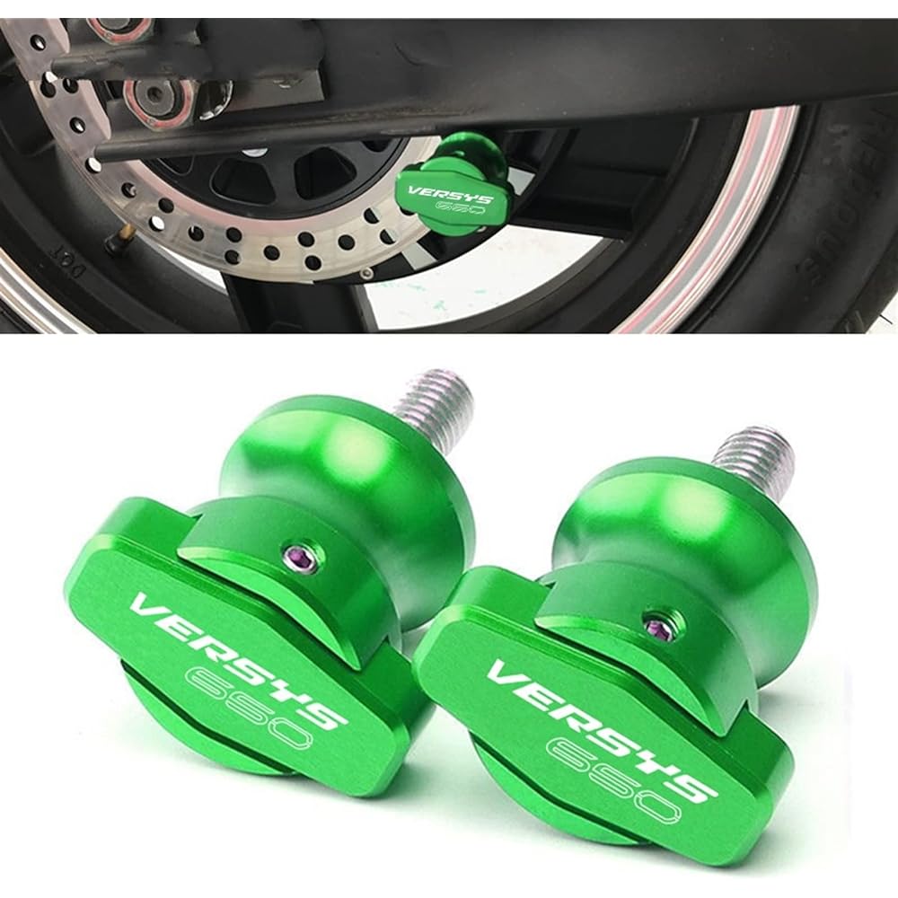 DOOREX Motorcycle Swingarm Spool Stand Screw Slider 10mm CNC Aluminum Accessories Kawasaki Versys 650 Versys650 2007-2014 Swingarm Slider Spool (Size : 10M Titanium)