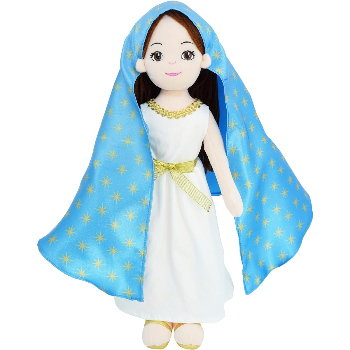 June Garden 14" Plush Religious Figure - Virgin Mary of Guadalupe Catholic Virgin Mary - Virgin Mary of Guadalupe