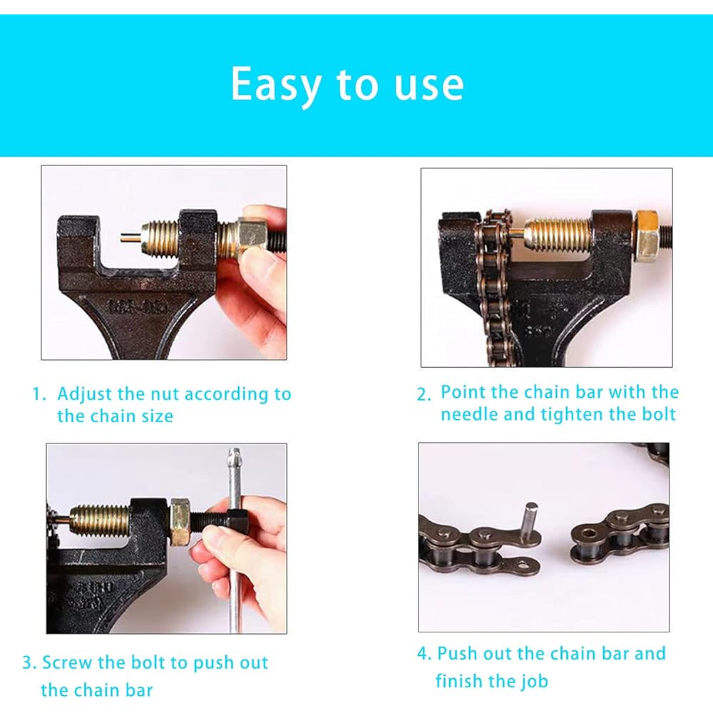 Chain Breaker #420-530 Dirt Pit Bike ATV Quad Go Kart Scooter Motorcycle Bicycle Chain Break #420 428 520 525 528 530