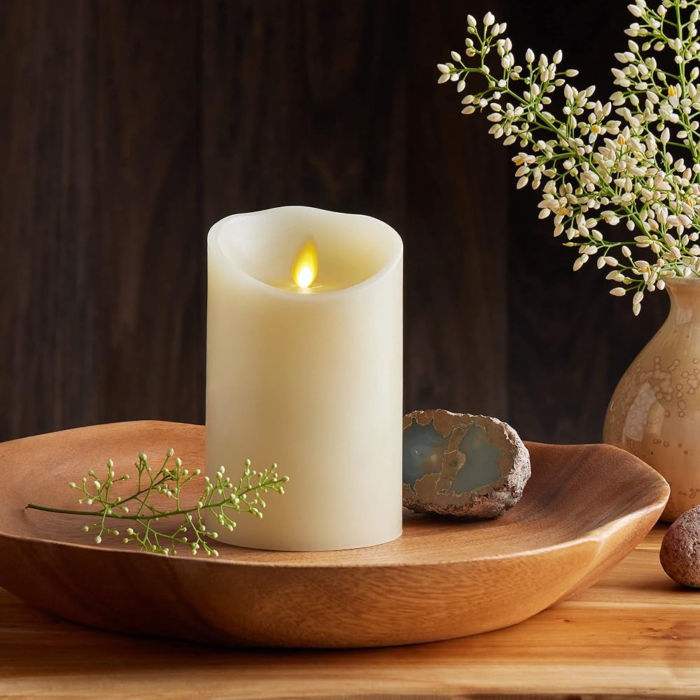 Luminara Non-flammable candle, no odor, flickering flame, with timer 10006365