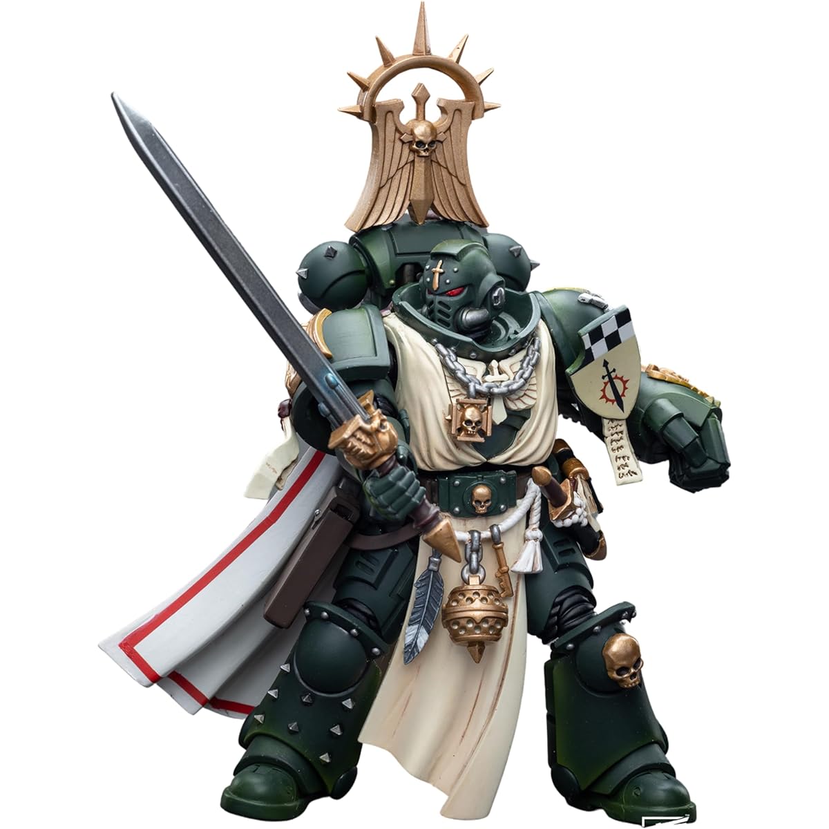 JOYTOY 1/18 Warhammer 40,000 4-inch Action Figure Dark Angels Master with Power Fist Phylos Collection Model, JT7691, Master with Power Fist