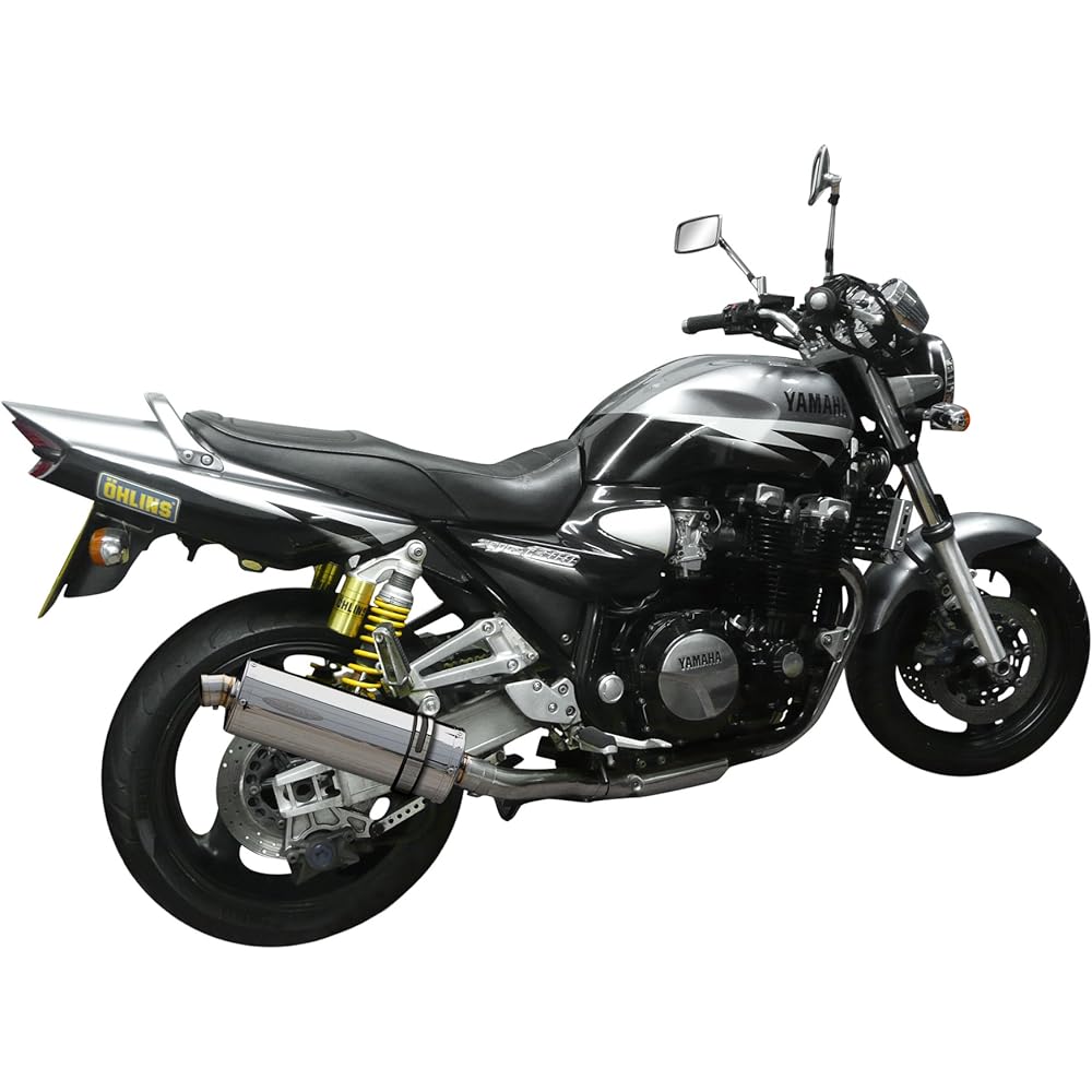 DELKEVIC Slip-on Stainless Oval Muffler YAMAHA XJR1200 1995-1998 350mm KIT0429