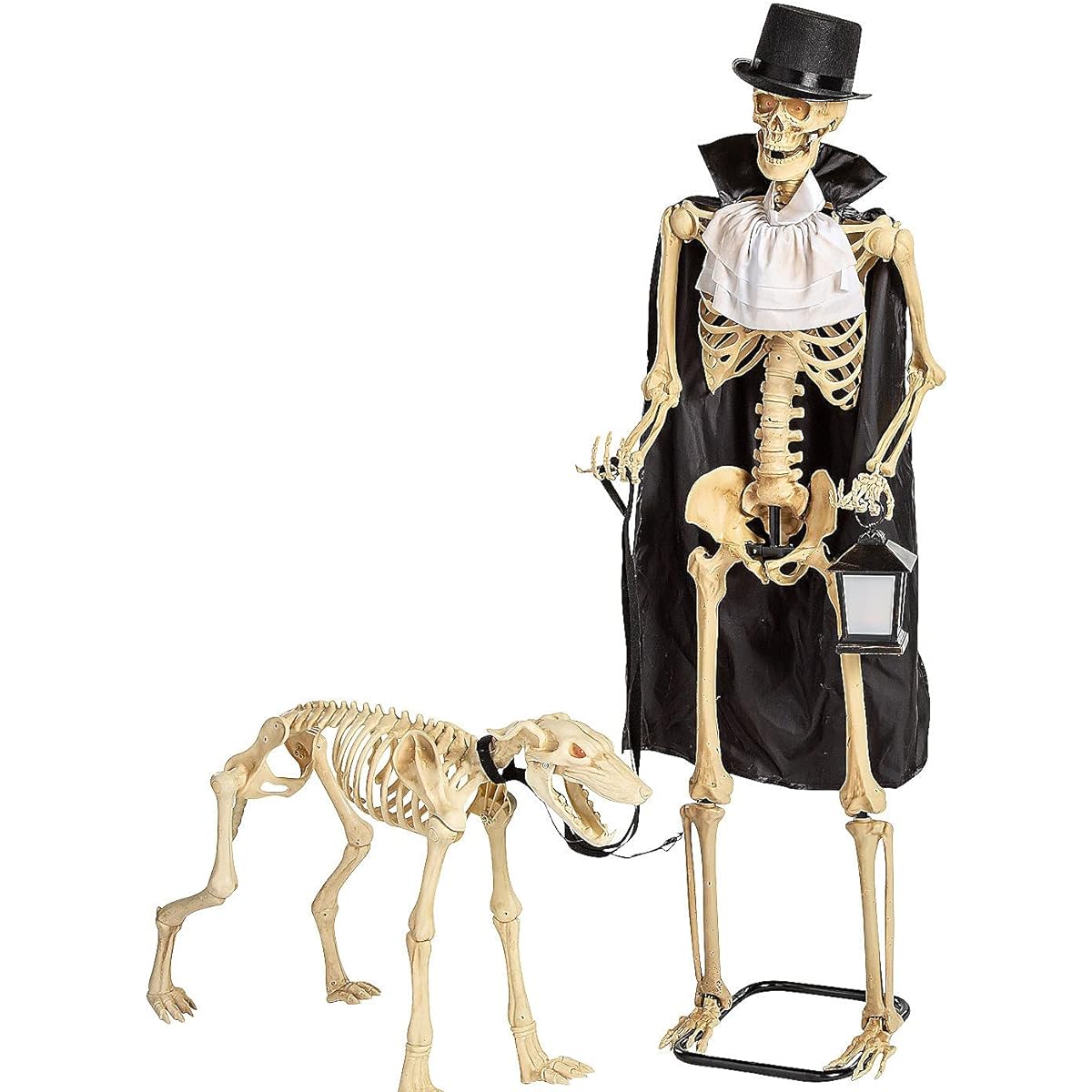Fun Express Animated Skeleton & Dog Halloween Decorations - Scary Home Décor - 2 Piece