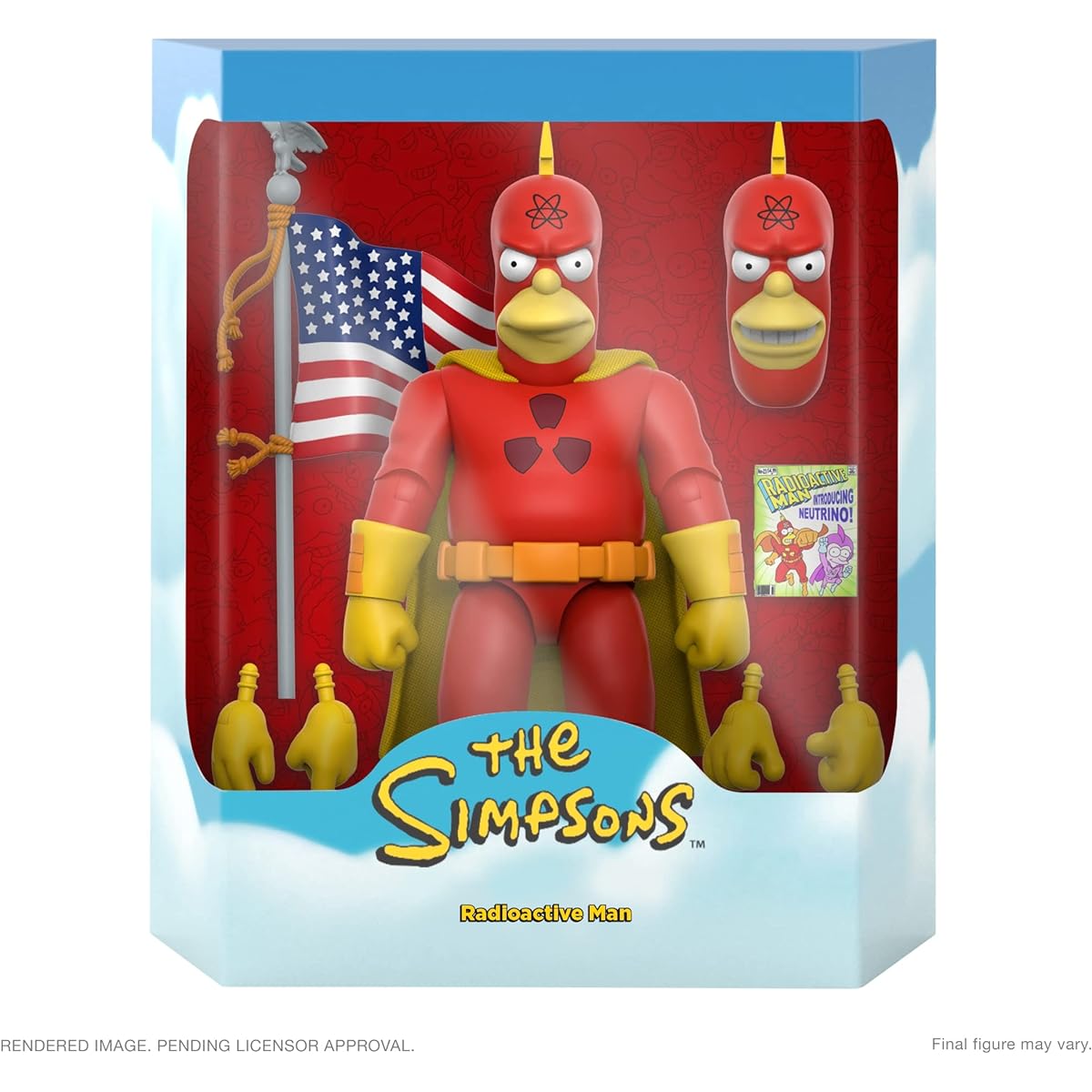 Super7 The Simpsons Radioactive Man - ULTIMATES! 7-inch Action Figure