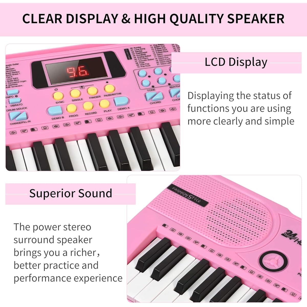 24HOCL keyboard piano