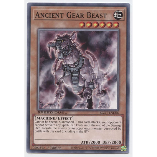 Ancient Gear Beast - SGX1-END06 - Common - 1st Edition