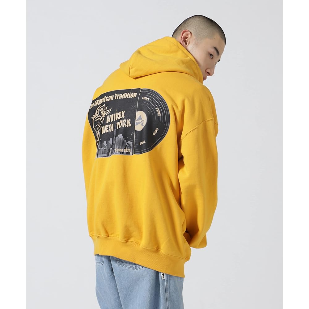 [Avirex] WEB&DEPOT Limited RECORD DESIGN SWEAT PULL OVER PARKA/Record Design Sweat Pullover Parka Men's 783-3131014