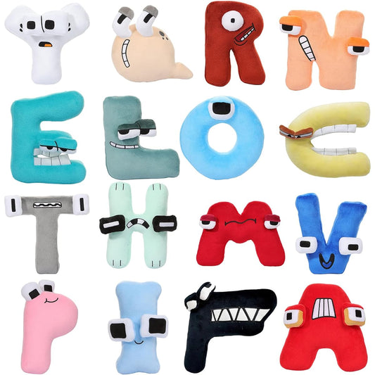 Alphabet Lore Cartoon Character Plush Toy Lore Plush Educational Toy Soft Strong Durable Good Texture Selected Fabric Alphabet Educational Toy Plush Toy Interior Moe Goods Store Decoration Cultural Festival Birthday Gift