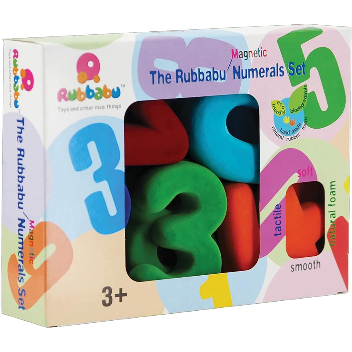 Rubbabu(TM) Magnetic Numeral Set