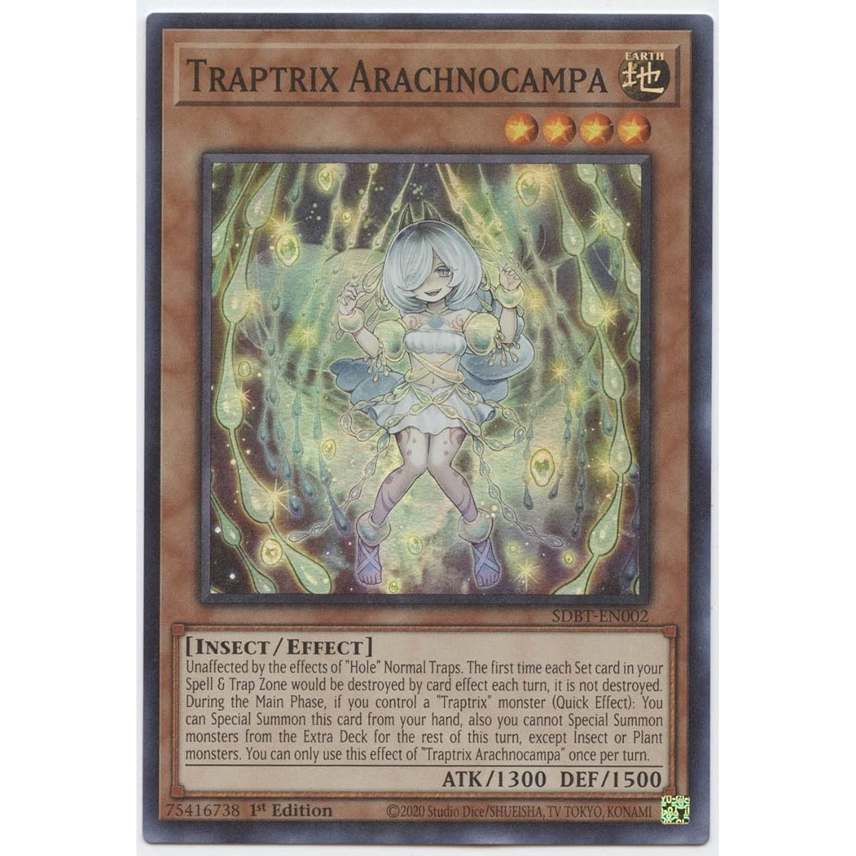 Traptrix Arachnocampa SDBT-EN002 Super Rare First Edition