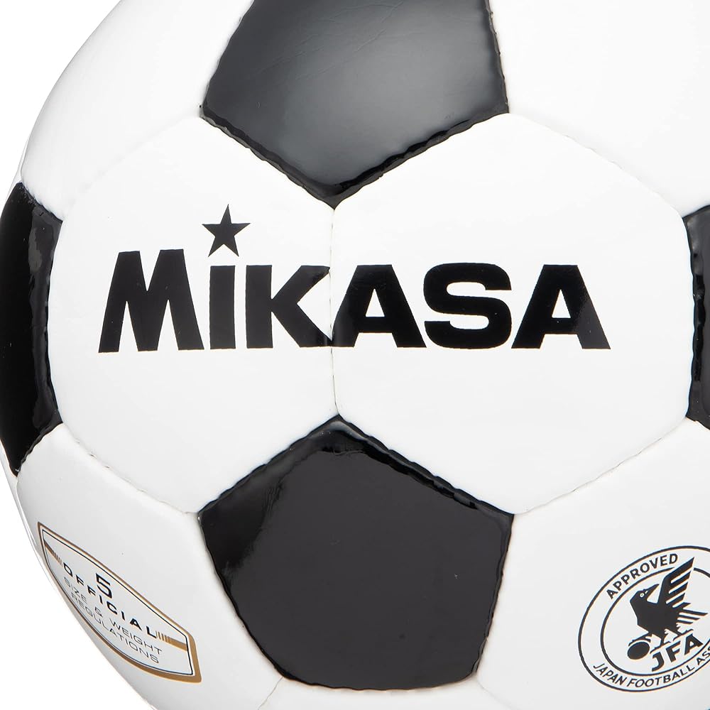 MIKASA Soccer Ball No. 5 SVC50VL-WBK Japan Football Association Certification Ball (For General, University, High School, Junior High School Students) White/Black