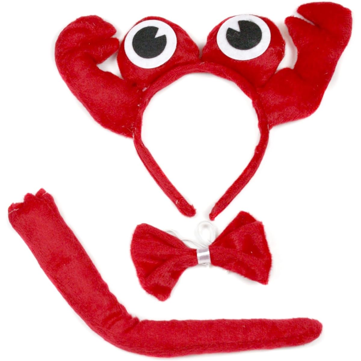 Petitebella Red Crab Headband Bowtie Tail 3 Piece Costume