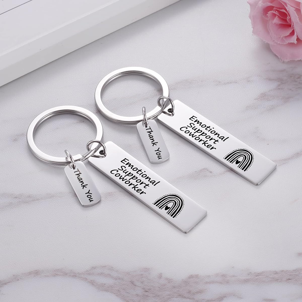 Ukodnus Emotional Support Coworker Keychain, Employee Retirement Gifts, Appreciation Gifts for Coworkers, Retirement Gifts, Retirement Gifts