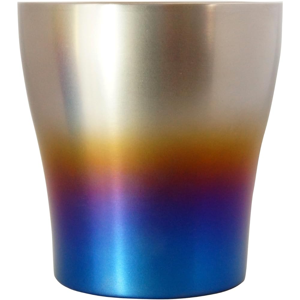 HORIE Pure titanium double tumbler 250cc Fireburn T15FB250 from Tsubame, Niigata Prefecture
