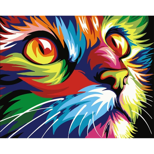 Jack West Color Paint, Acrylic Paint, DIY Oil Painting by Numbers Paint Kit for Adults Kids Beginners Craft Projects Home Decoration, 16 x 20 Inch (Color Cat)