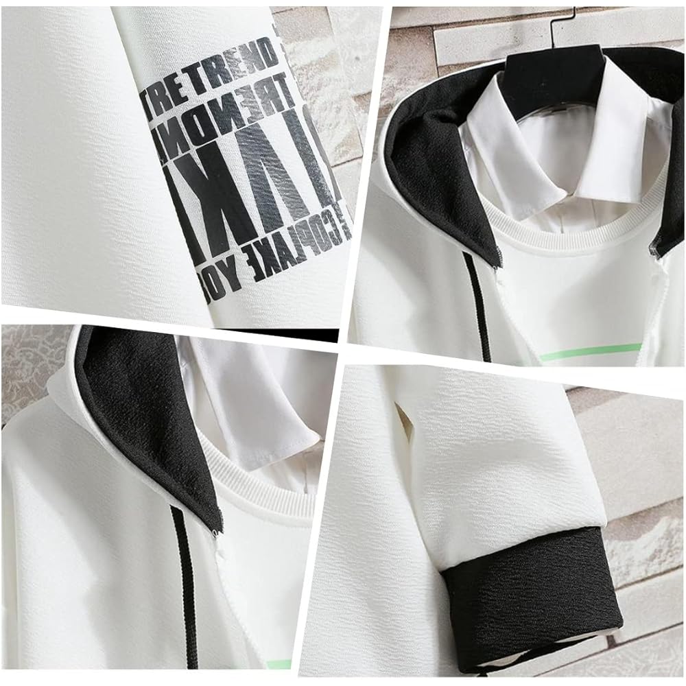 [EndoraDore] Men's Jersey, Top and Bottom Set, Parka Setup, Casual, Thin, Hooded, Shorts, Training, Sportswear, Summer Clothes, Autumn Clothes