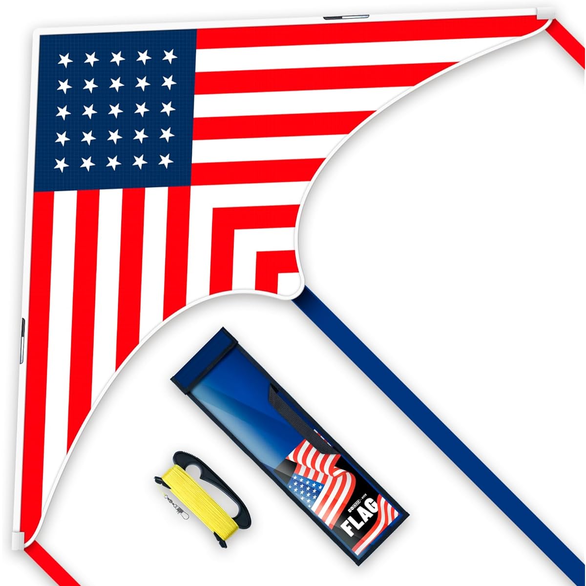 Doinfly Delta Kite for Kids & Adults, Super Easy to Fly Kite, Single Line Beach Kite with Winder for Family Outdoor Games & Activities