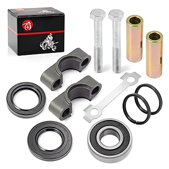 Steering Stem Bushing Seal Collar Bolt Bearing Oil Seal Kit for Yamaha Banshee Blaster Grizzly Raptor Warrior YFM 80 125 200 250 350 400 450 550 600 660 700 YFZ 450 1UY-23812-00-00 93 112-3 1011-00