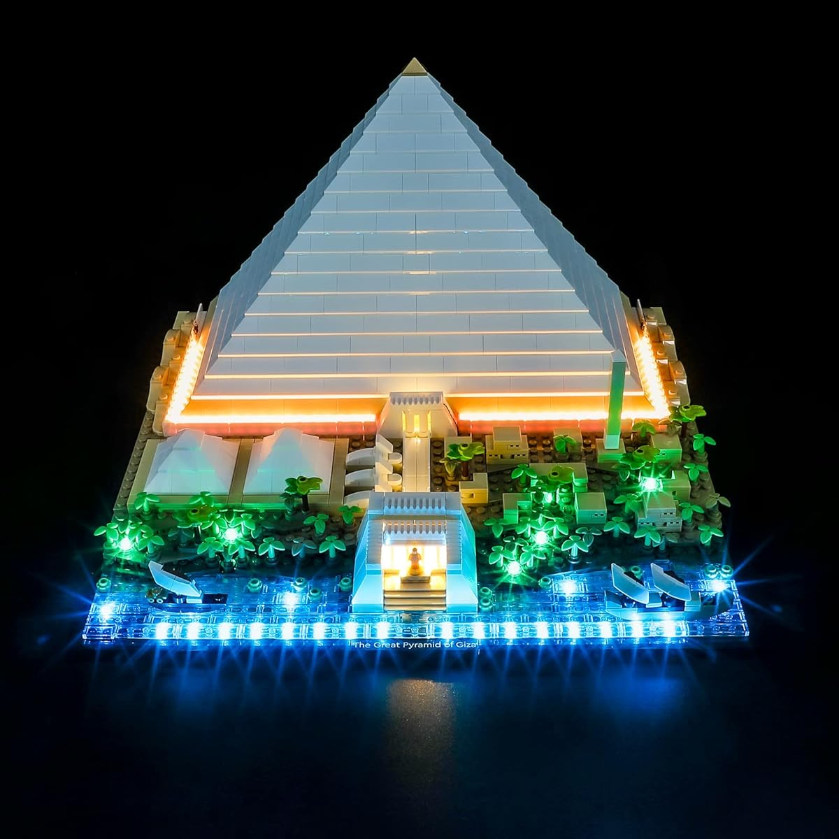 BRIKSMAX LED Lighting Kit for LEGO-21058 Great Pyramid of Giza - Compatible with Lego Architecture Building Blocks Model - Lego Set Not Included