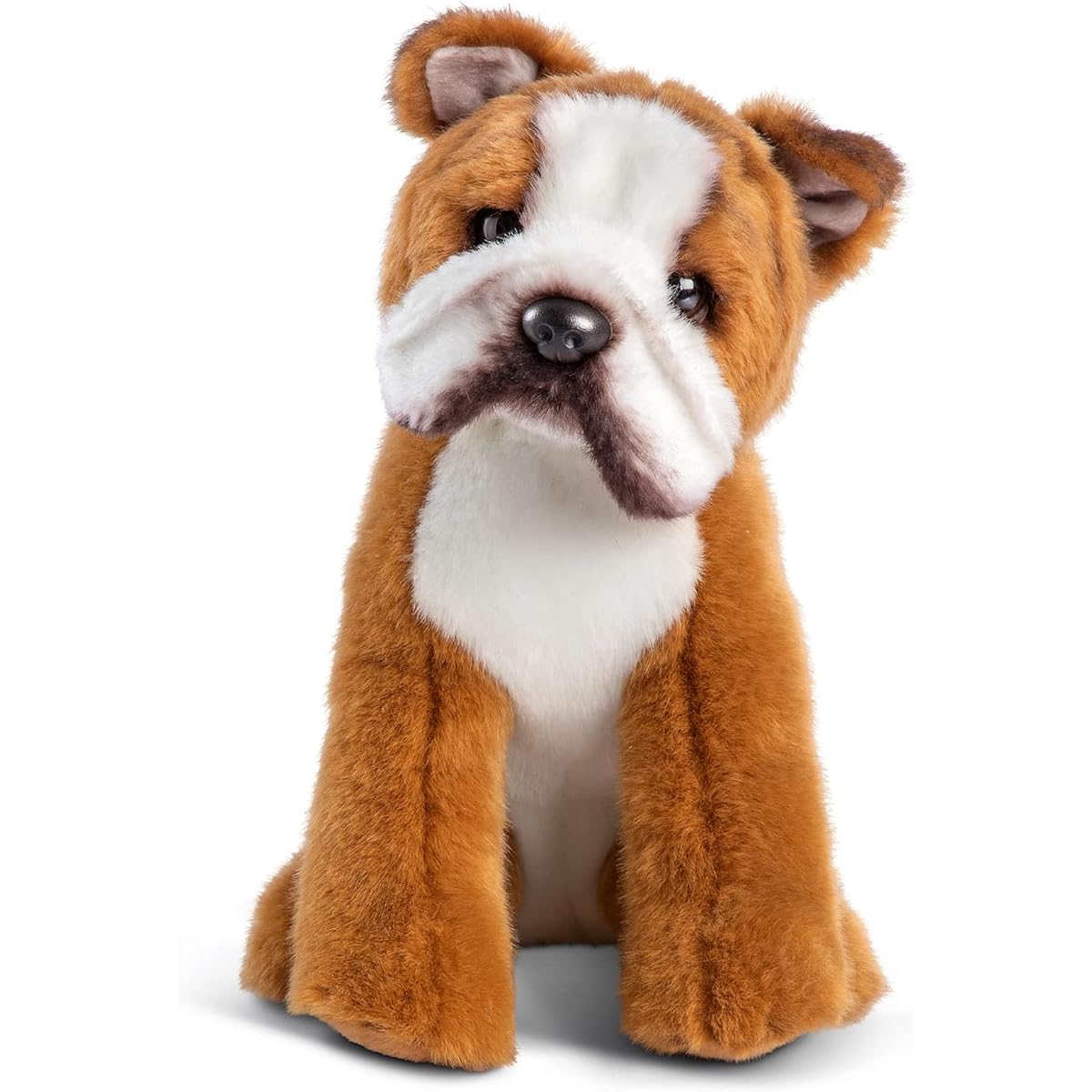DEMDACO Bulldog Tan White 9.5" Polyester Soft Stuffed Animal