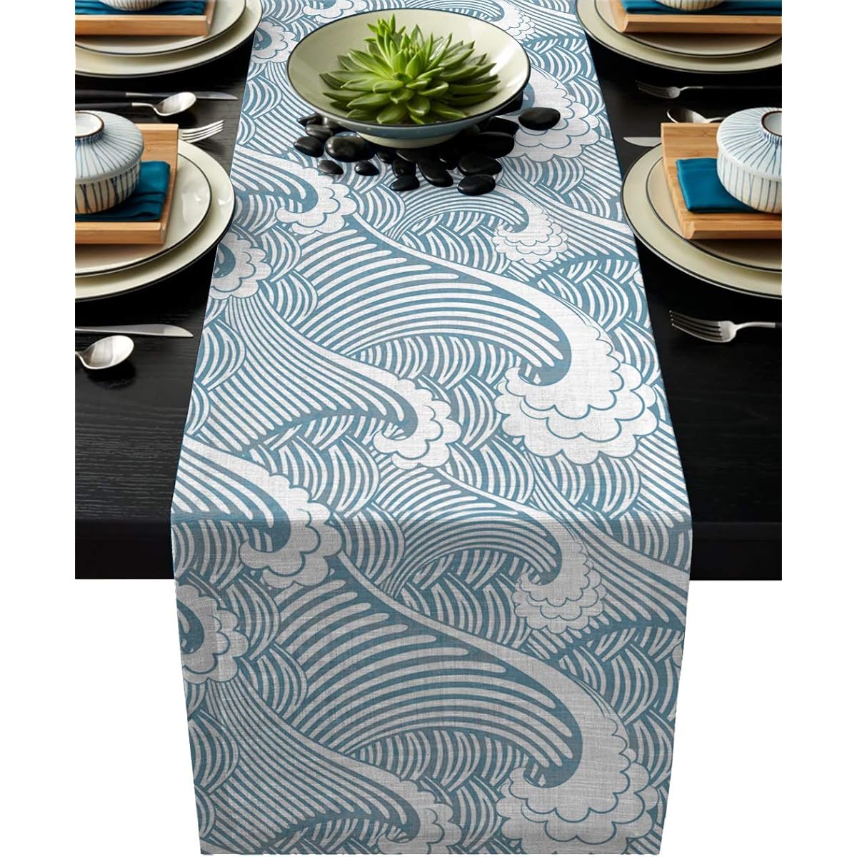 ARTSHOWING St. Patrick's Day Table Runner Party Supplies Fabric Decorations Wedding Birthday Baby Shower 13 x 70 inches Dreamy Lucky Shamrock Leaves 13x90inch ARTSHOWCXC20181011-SLXM00583ZQDBASG