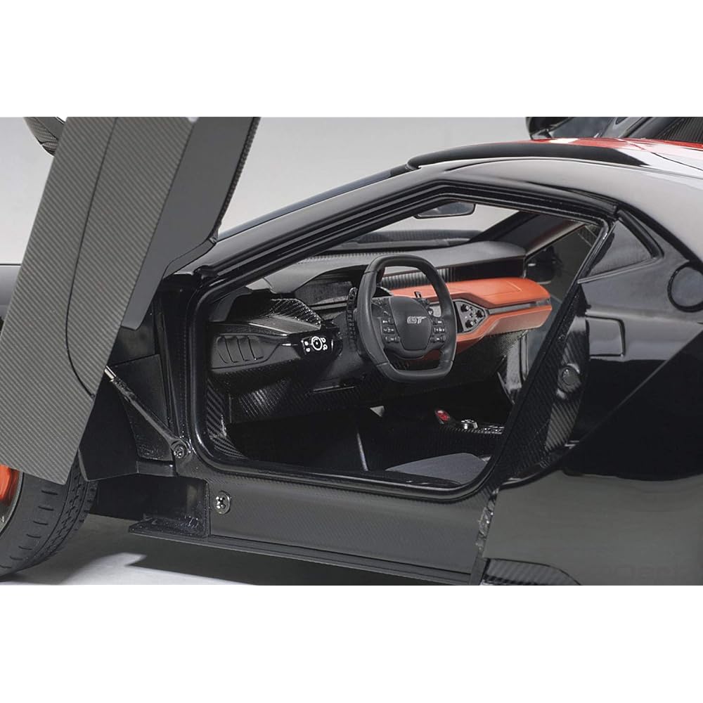 AUTOart 1/18 Ford GT 2017 Black/Orange Stripe Finished Product