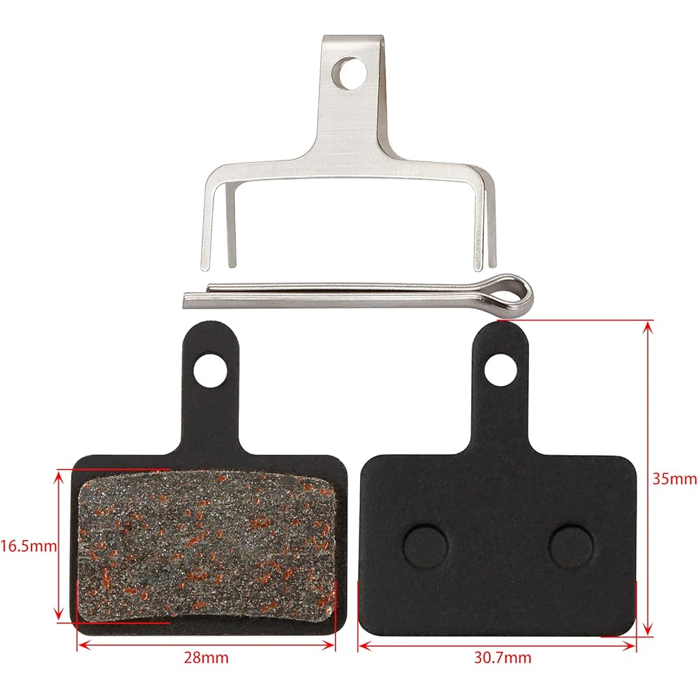 [4 Pairs/Set] Bicycle Disc Brake Pads Shimano M375 M395, M415, M416, M416A, M445 M446 M447 M465 M475 M485 Bicycle Parts Noise Reduction Compatibility Durable