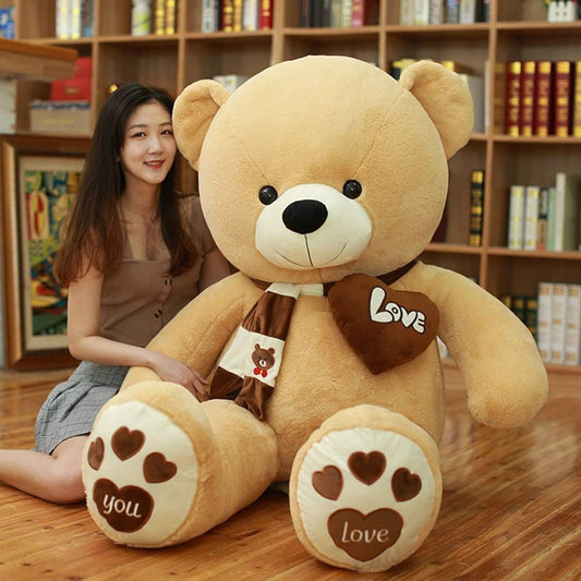 Stuffed animal, extra large, bear, teddy bear, cute bear, animal, large, giant, big, teddy bear, bear teddy bear, bear hug pillow, birthday present