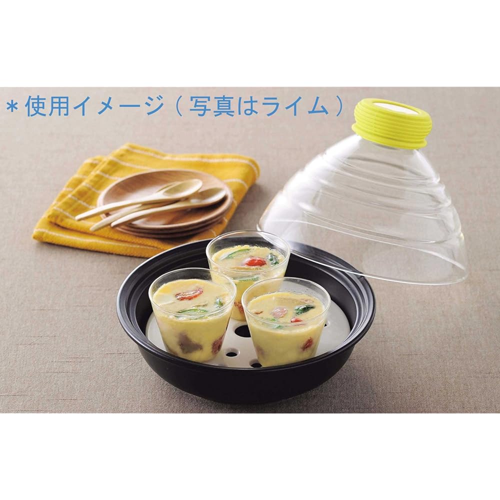 Mino ware glass steam pot globe (pink) with recipe 292522