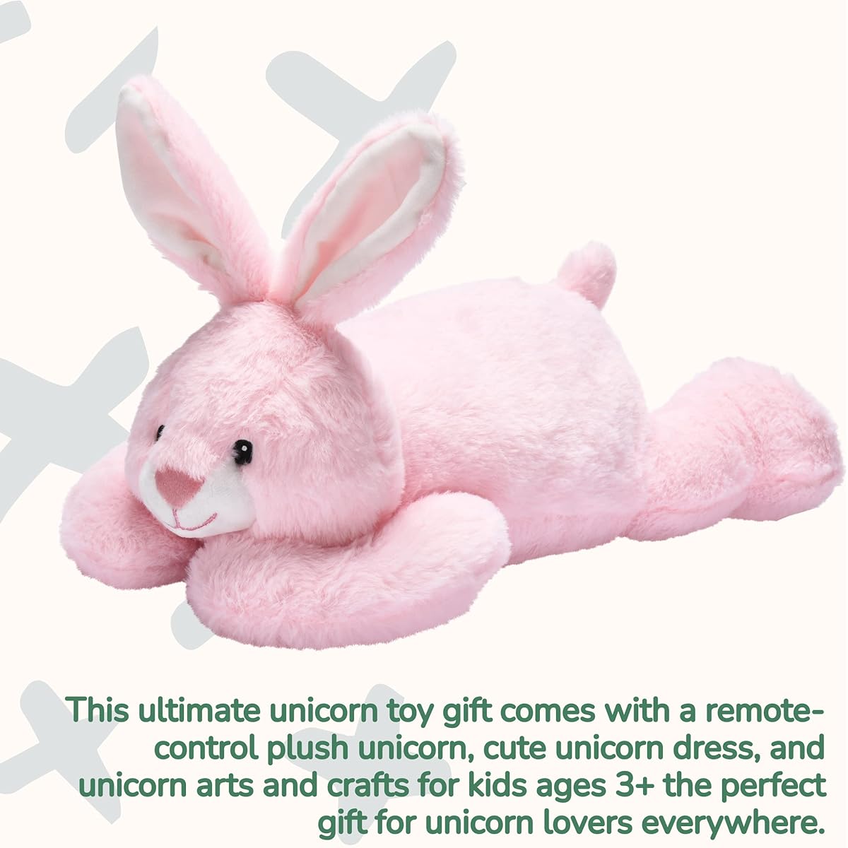 Wonder Products Soft Cuddly Bunny Stuffed Animal - Mommy Bunny Stuffed Animal Inside - Soft Easter Bunny Plush Toy for Kids Birthday