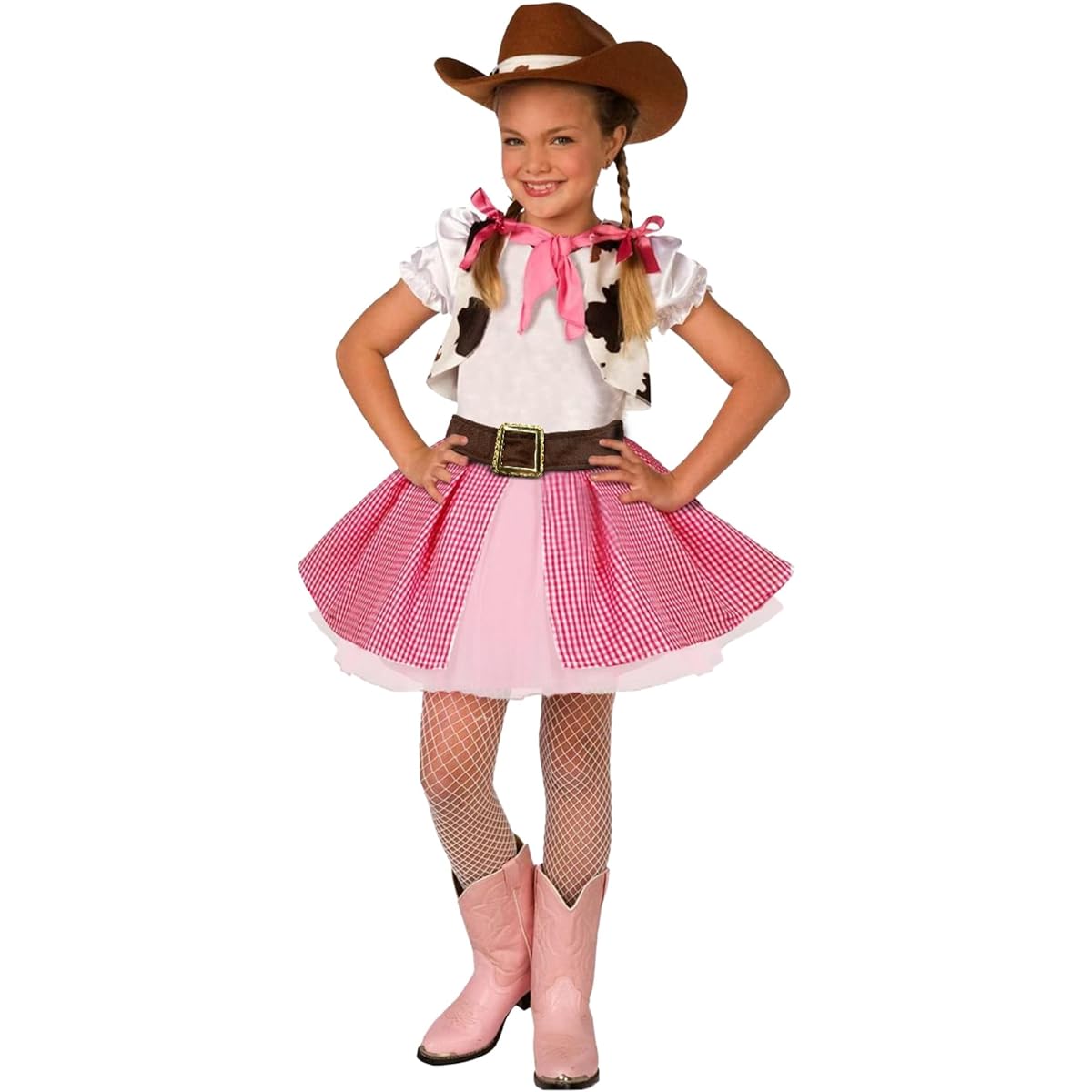 Girls Cowgirl Cutie Adorable Costume - 3 Piece Quality Costume